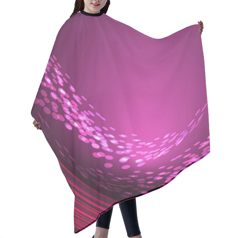 Personality  Abstract Background With Dots Hair Cutting Cape