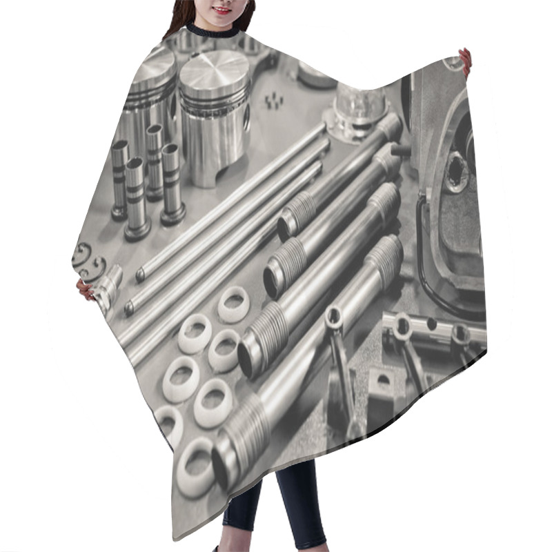 Personality  Engine Parts Hair Cutting Cape