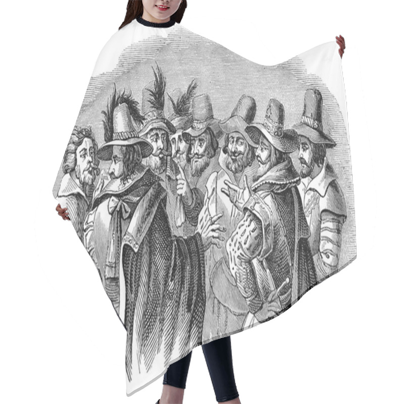 Personality  Guy Fawkes And His Conspirators Hair Cutting Cape