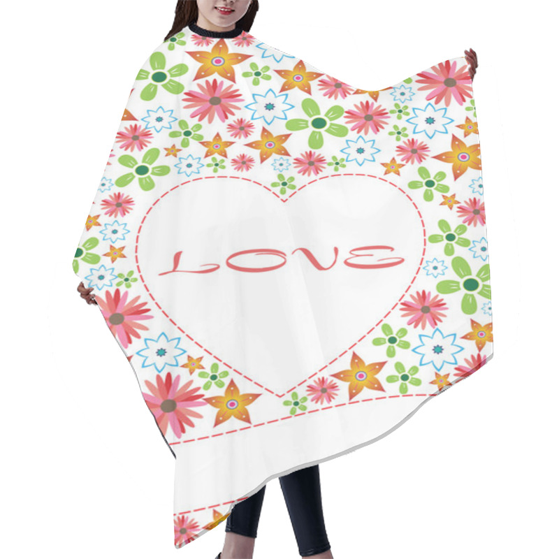 Personality  Love Card Hair Cutting Cape