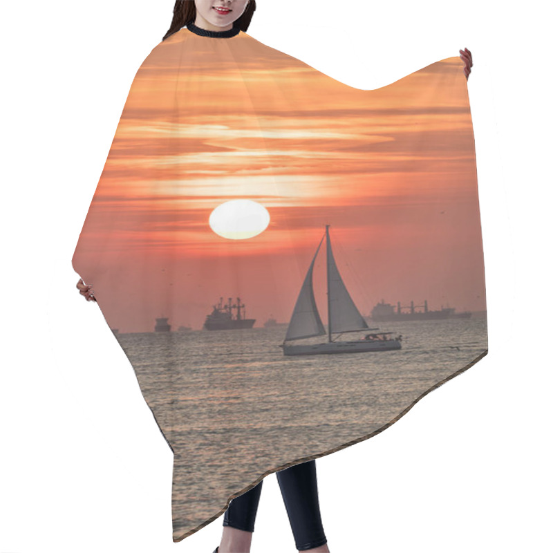 Personality  Sunset Over The Sea Hair Cutting Cape