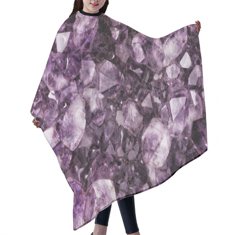 Personality  Amethyst Crystal Background Hair Cutting Cape