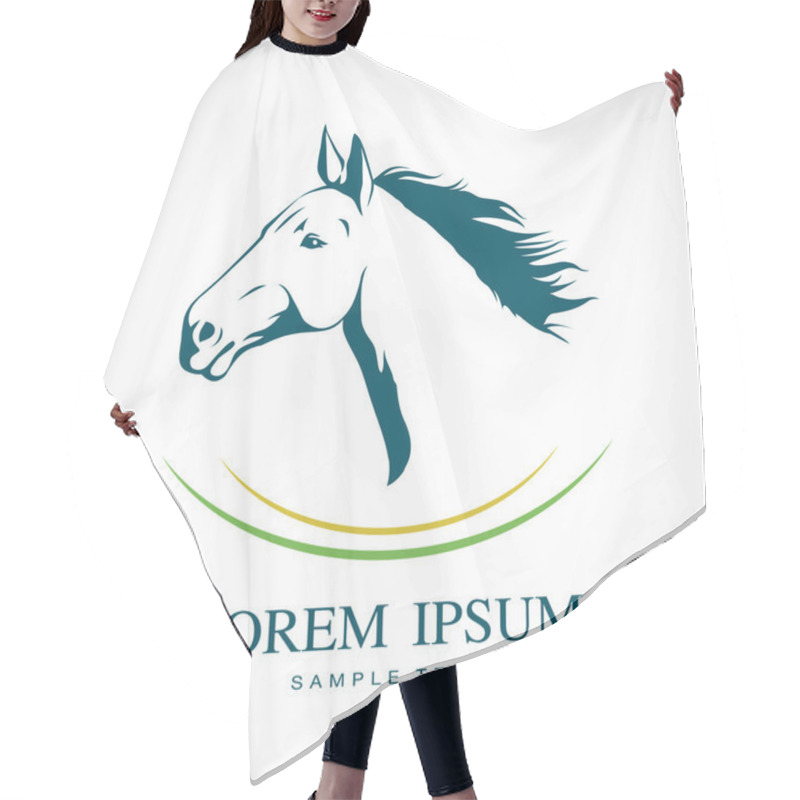 Personality  Vector Image Of An Horse Hair Cutting Cape