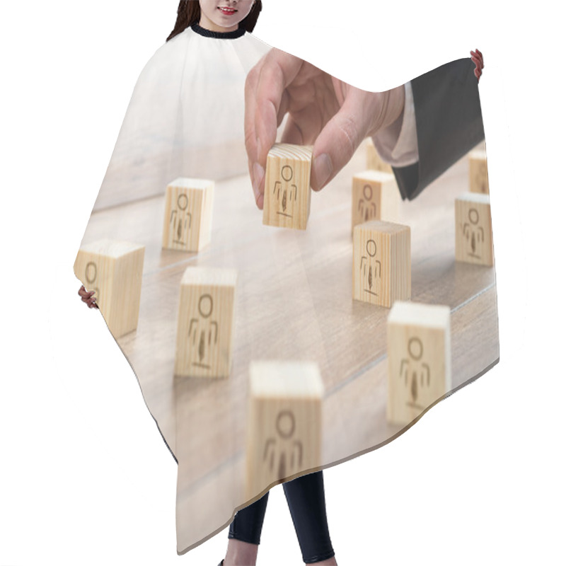 Personality  Blocks For Customer-Managed Relationship Concept Hair Cutting Cape