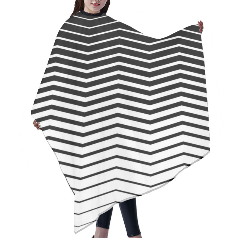 Personality  Abstract Lines Pattern Hair Cutting Cape