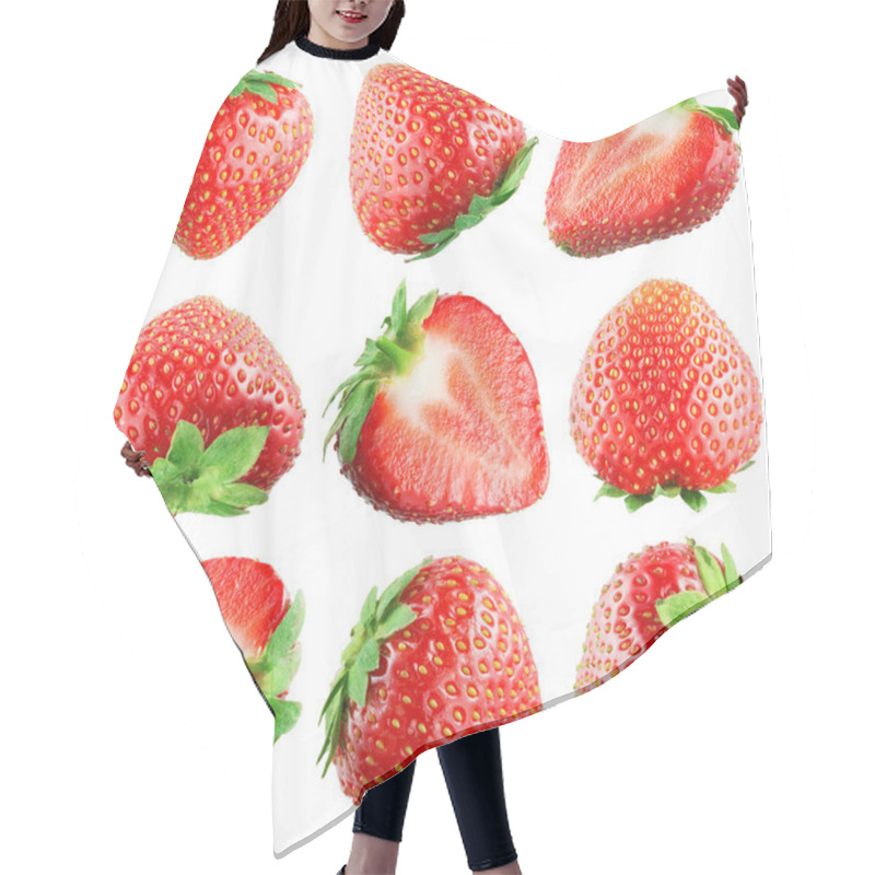 Personality  Strawberry. Fruits On White. Collection Hair Cutting Cape