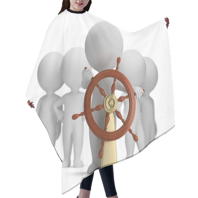 Personality  3d Small People - Captain And Crew Hair Cutting Cape