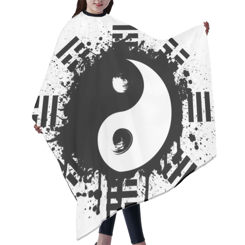 Personality  Yin Yang Hair Cutting Cape