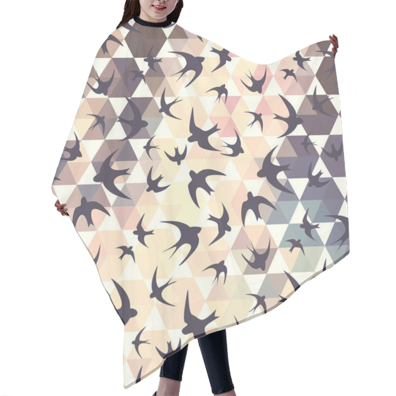 Personality   Swallow And Hexagons Hair Cutting Cape