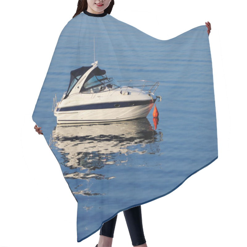 Personality  Anchored Motor Boat Hair Cutting Cape