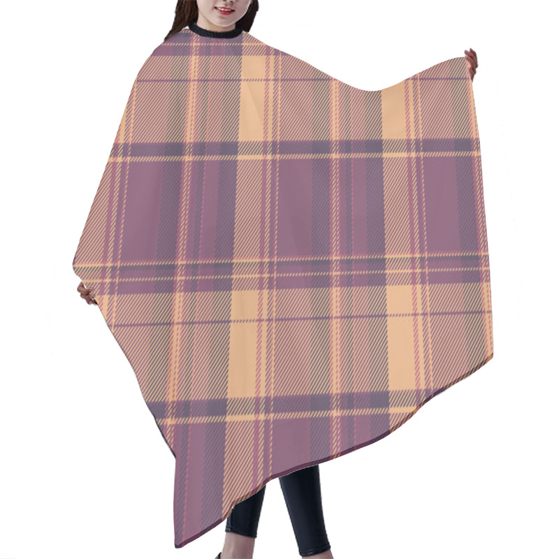 Personality  Elegant Autumnal Plaid Pattern In Warm Earth Tones.  Perfect For Textile Design, Website Backgrounds, Or Fallthemed Projects.  Subtle Texture Adds Visual Interest. Hair Cutting Cape