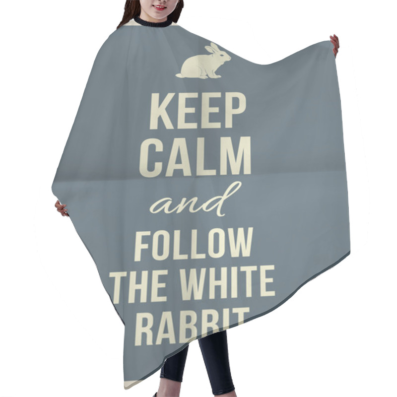 Personality  Keep Calm Quote Hair Cutting Cape