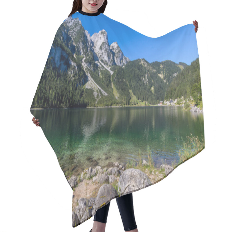 Personality  Beautiful Landscape Of Alpine Lake Hair Cutting Cape