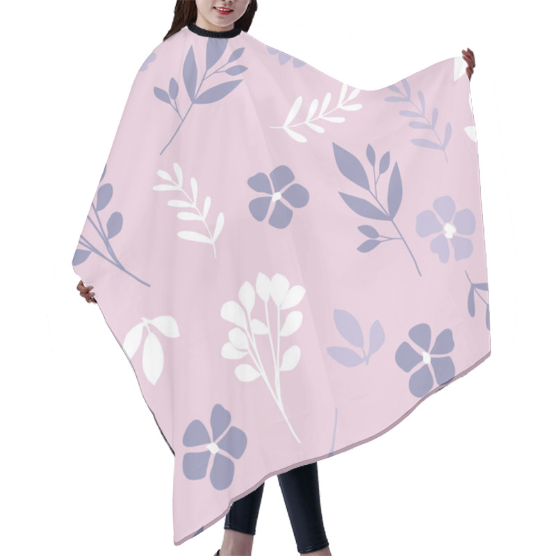 Personality  Floral Pattern In The Small Flower. Hair Cutting Cape