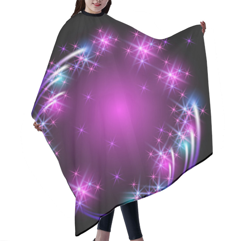 Personality  Salute And Firework Hair Cutting Cape