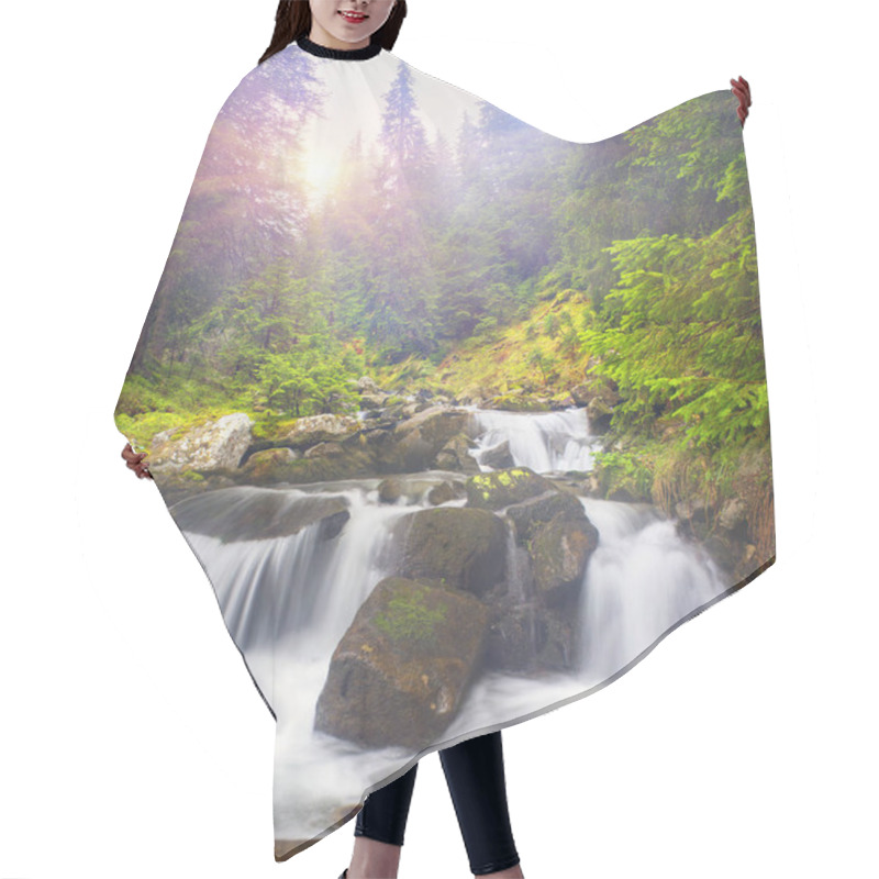 Personality  Prut River In The Wild Forest Hair Cutting Cape