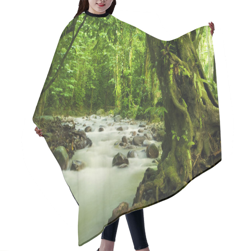 Personality  Tropical Rainforest And River Hair Cutting Cape