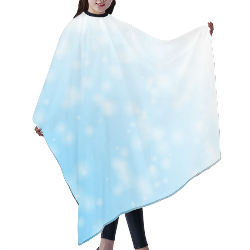 Personality  Bokeh Snowing Hair Cutting Cape