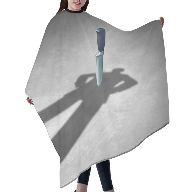 Personality  Back Stabbing Concept Hair Cutting Cape