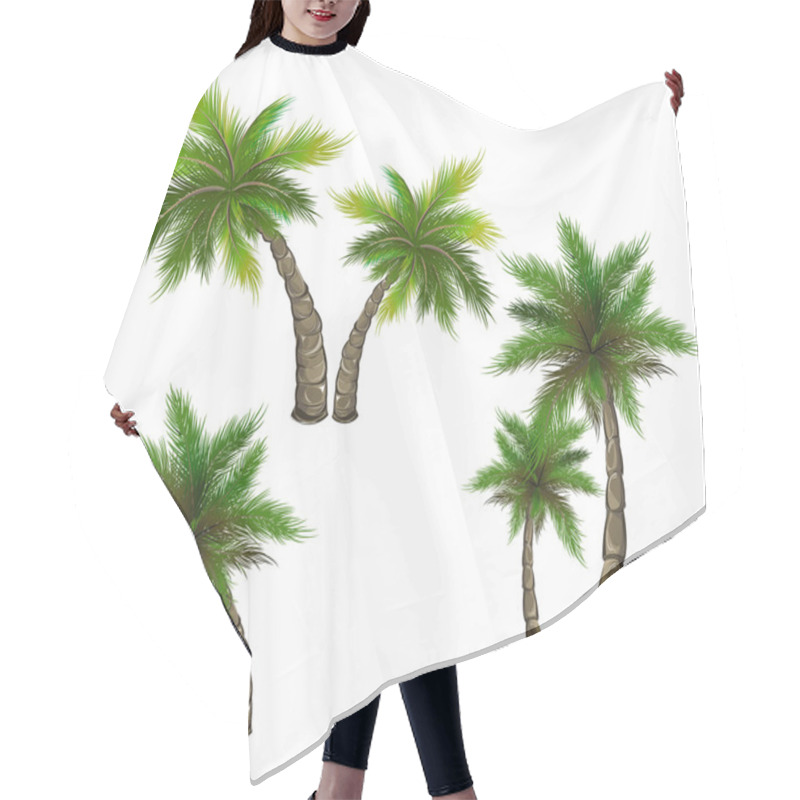 Personality  Set Of Palm Trees Hair Cutting Cape