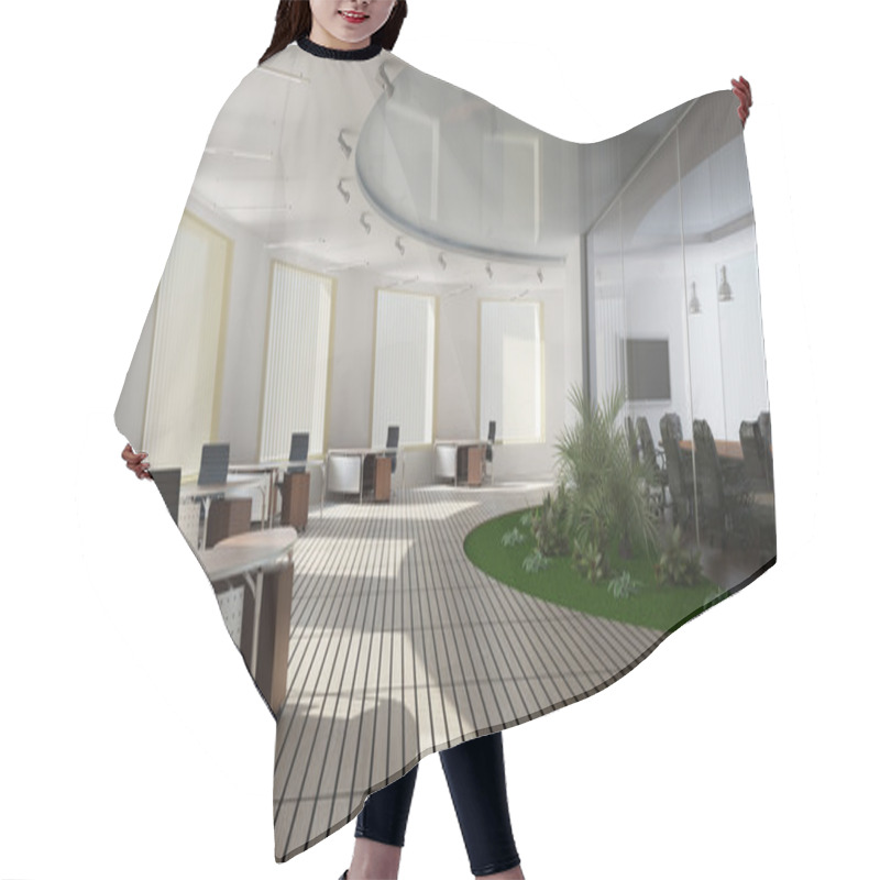 Personality  Modern Interior Of Office Hair Cutting Cape