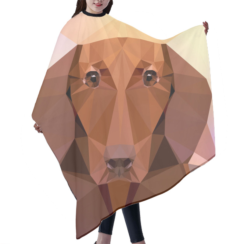 Personality  Face Of A Dachshund Dog Hair Cutting Cape