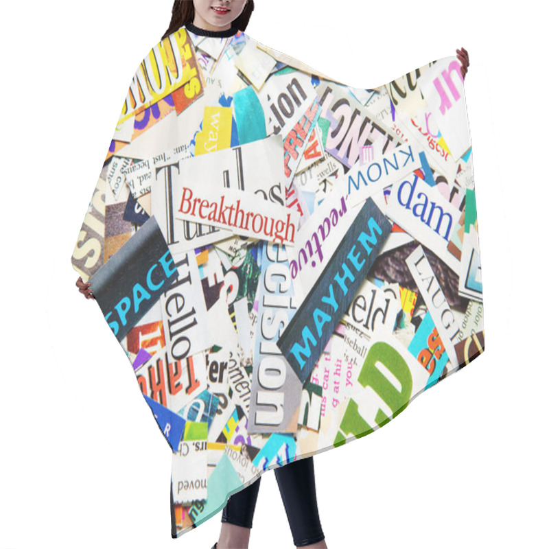 Personality  Word Background Hair Cutting Cape