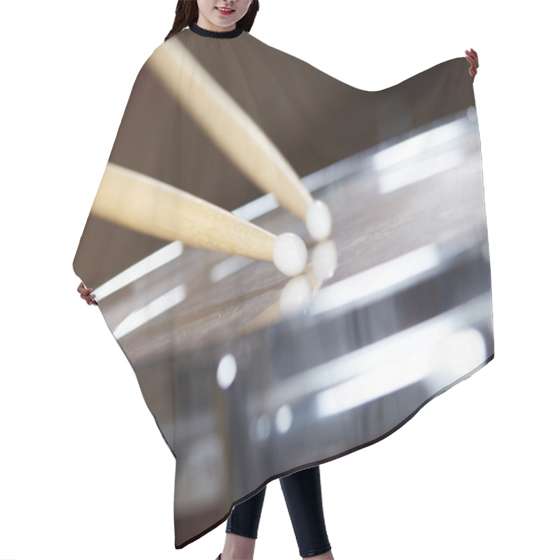 Personality  Drums Conceptual Image Hair Cutting Cape