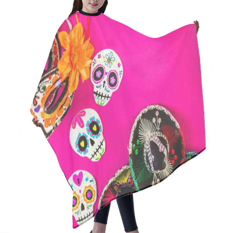 Personality  Day Of The Dead  Decorations Hair Cutting Cape