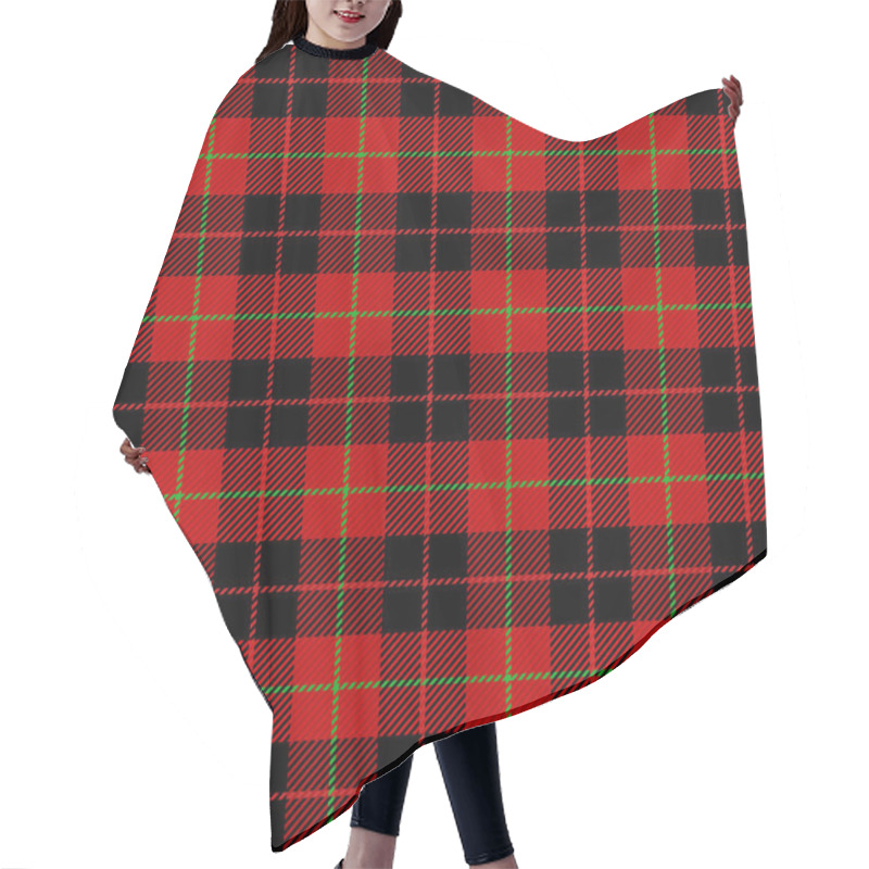 Personality  Christmas New Year Tartan. Pattern Scottish Cage Hair Cutting Cape