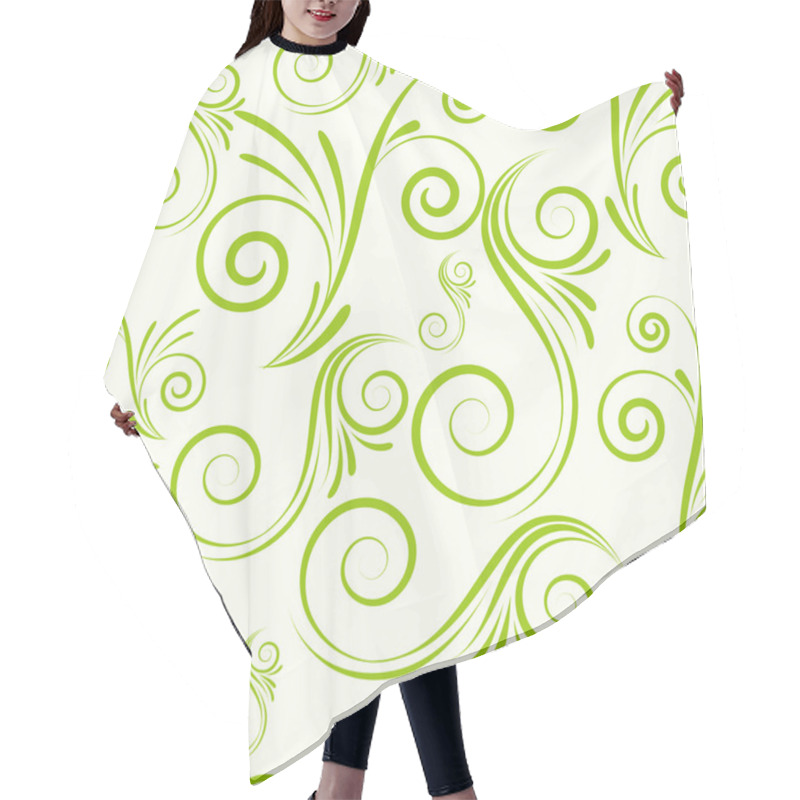 Personality  Seamless Ornament From Swirls Hair Cutting Cape