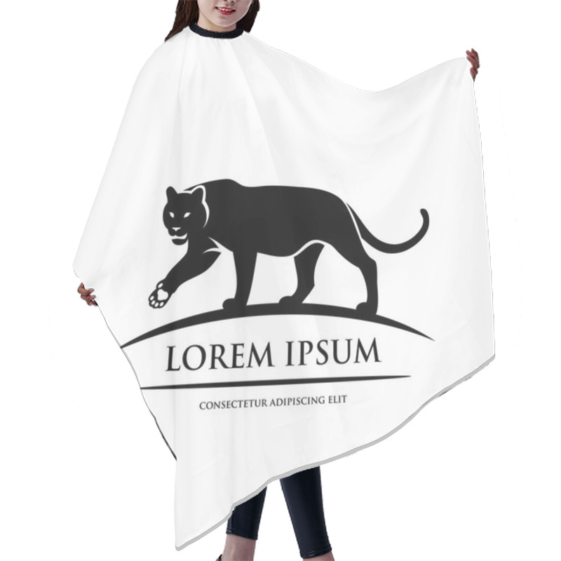 Personality  Tiger Silhouette Symbol Hair Cutting Cape