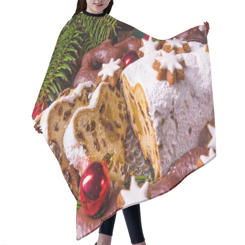 Personality  Tasty Christmas Stollen   Hair Cutting Cape