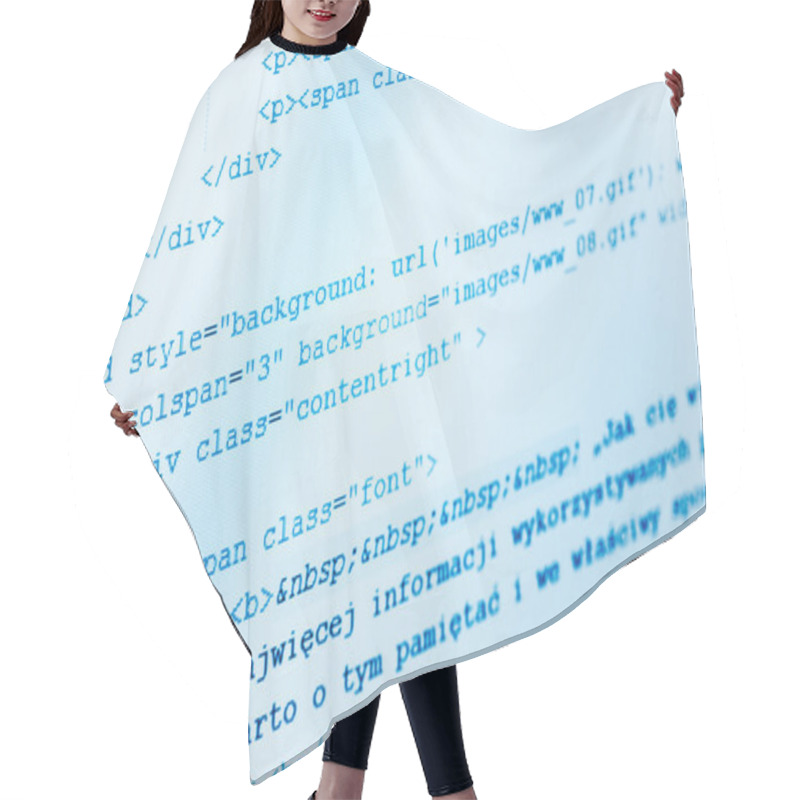 Personality  HTML Web Code Hair Cutting Cape