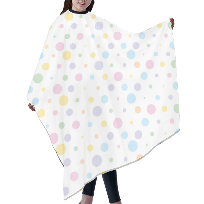 Personality  Pastel Polka Dots Hair Cutting Cape