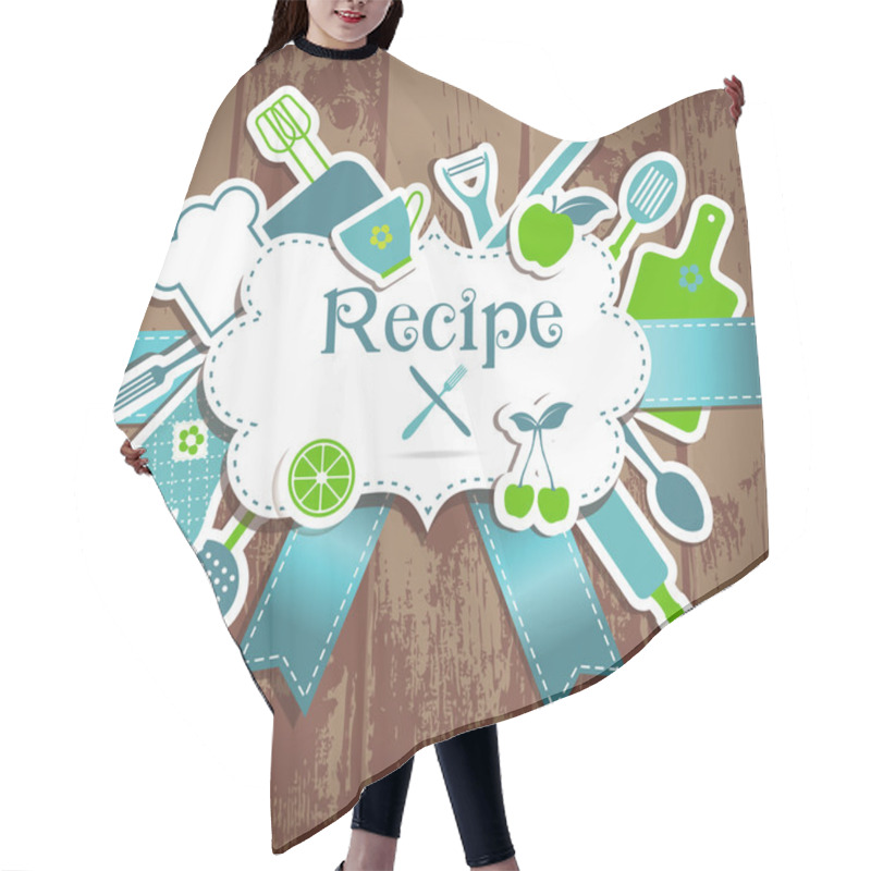 Personality  Recipe Illustration Hair Cutting Cape