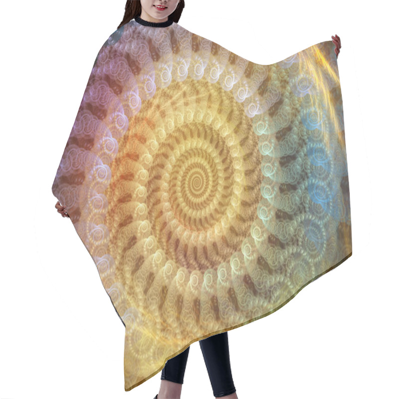 Personality  Spiral Background Hair Cutting Cape