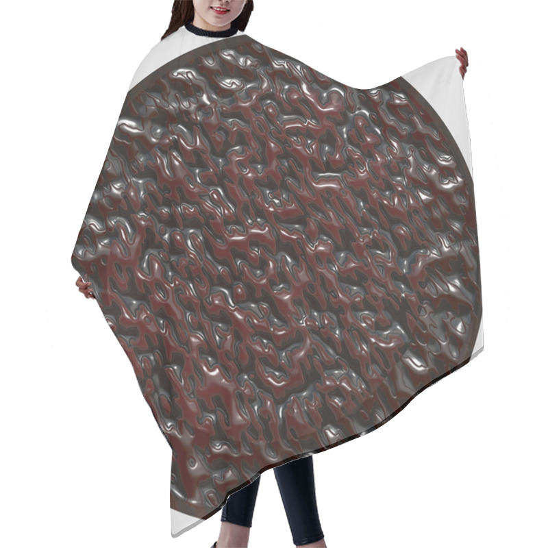 Personality  Shield Generated Texture Hair Cutting Cape