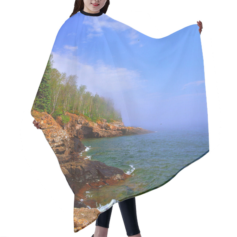 Personality  Fading Mist On Lake Superior Hair Cutting Cape