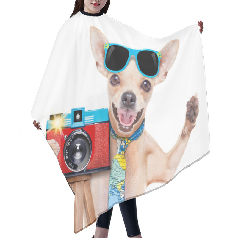 Personality  Photographer Dog Camera Hair Cutting Cape