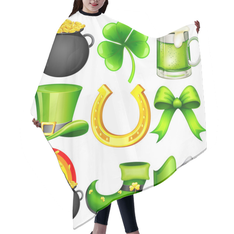 Personality  Saint Patrick's Day Object Hair Cutting Cape