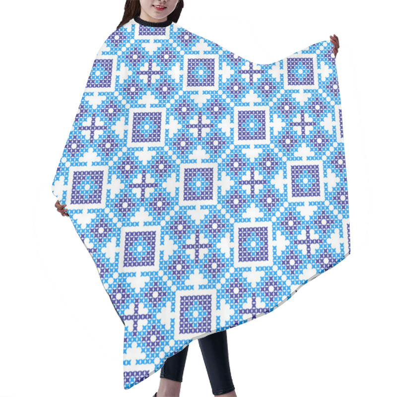 Personality  Embroidered Pattern On Transparent Background Hair Cutting Cape