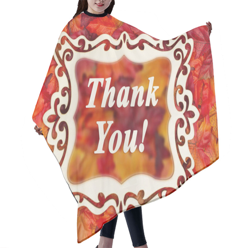 Personality  Thank You Message Hair Cutting Cape