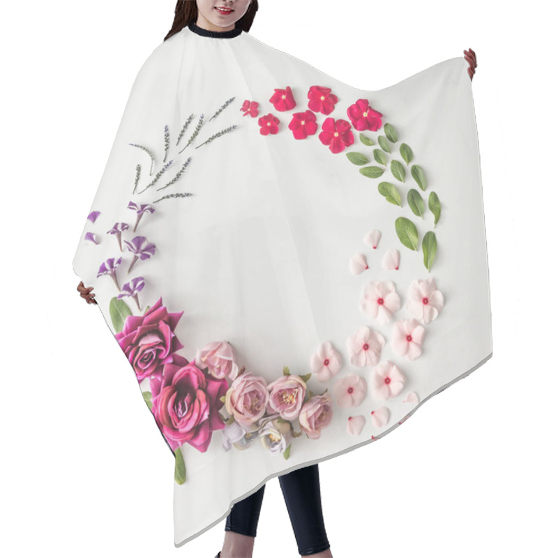 Personality  Creative Pattern Layout Made Of Flowers  Hair Cutting Cape