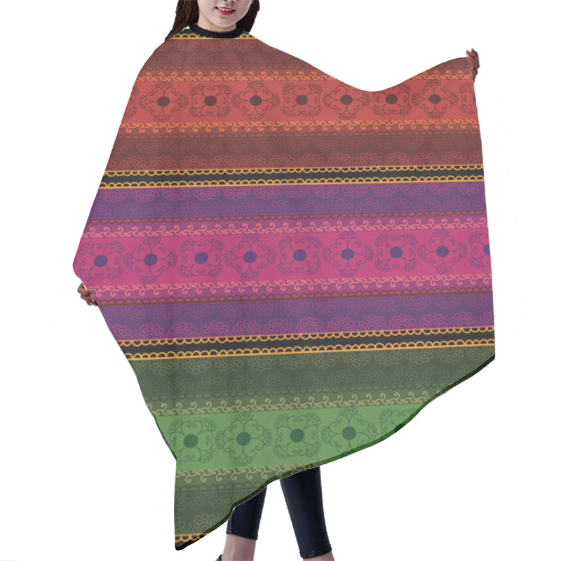 Personality  Henna Borders Hair Cutting Cape