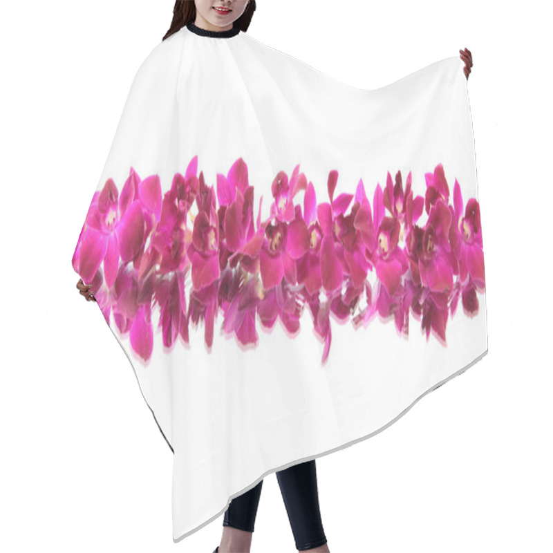 Personality  Orchid, Isolated. Hair Cutting Cape