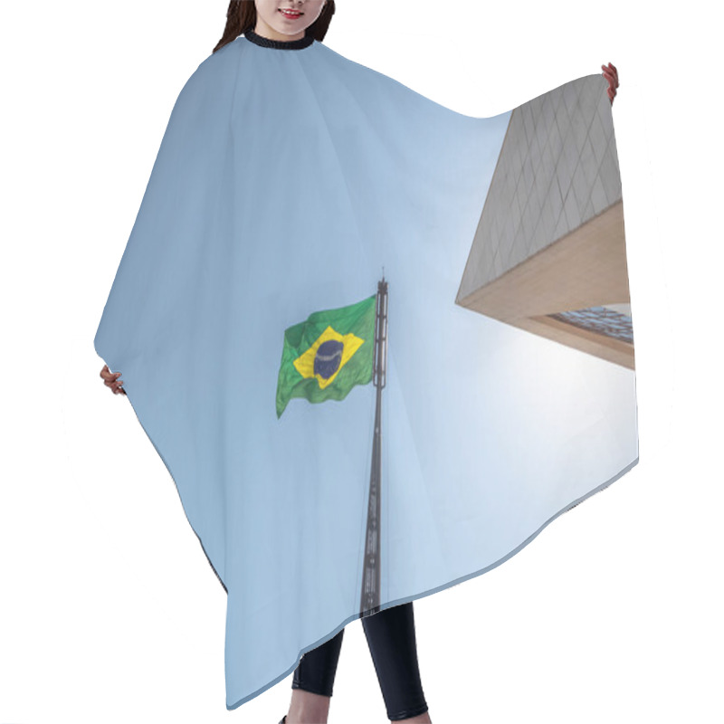 Personality  Brazilian Flag - Brasilia, Distrito Federal, Brazil Hair Cutting Cape