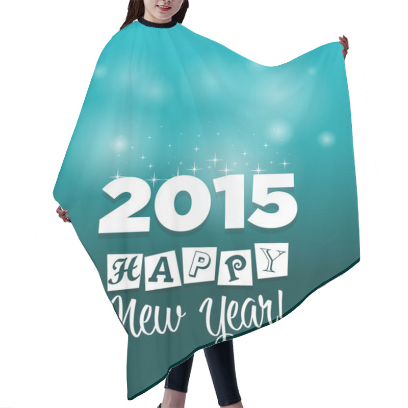 Personality  Happy New Year 2015 Hair Cutting Cape