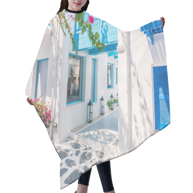 Personality  Beautiful Architecture With Santorini And Greece Style Hair Cutting Cape