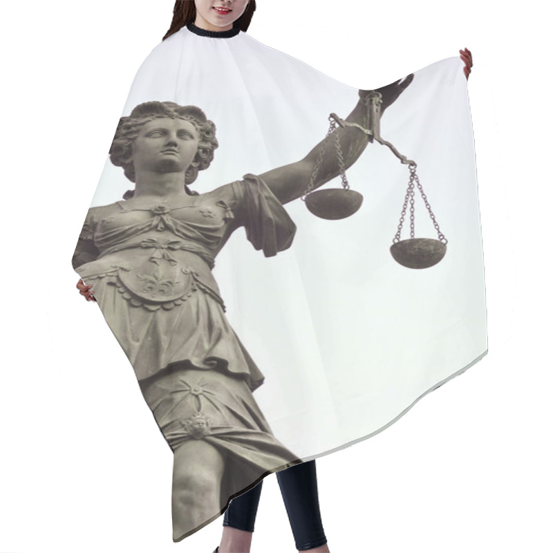 Personality  Statue Of Lady Justice In Frankfurt Germany Hair Cutting Cape